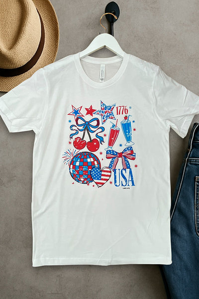 BC DTF DISCO BOW - WHITE