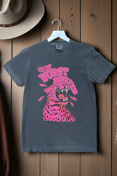 CC DTF ON MY WORST BEHAVIOR - CHARCOAL