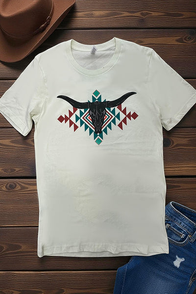 BC DTF AZTEC STEER - CREAM