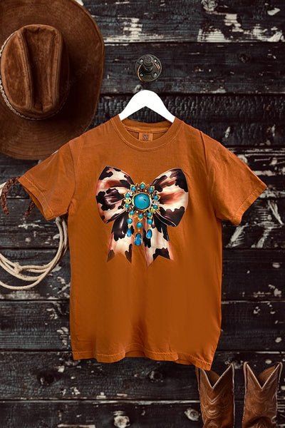 CC DTF COWHIDE TUR BOW - YAM