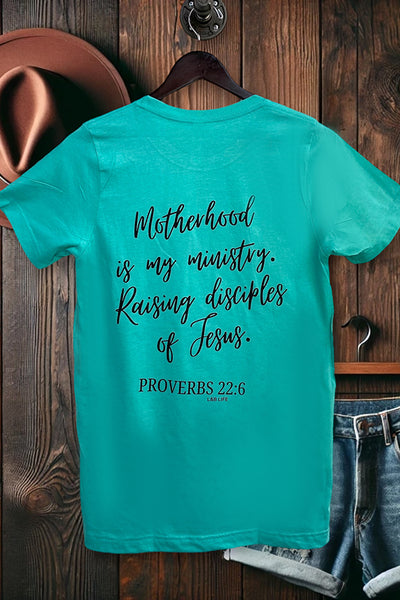 BC DTF MOTHERHOOD IS KINGDOM - TURQUOISE