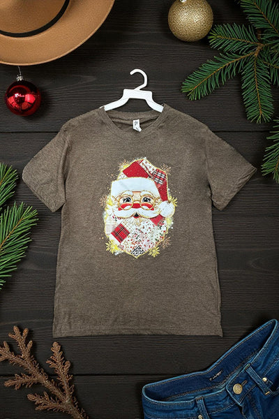 BC DTF PLAID SANTA - HEATHER BROWN