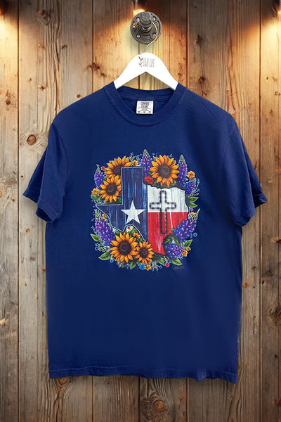 CC DTF CROSS TEXAS - TRUE NAVY