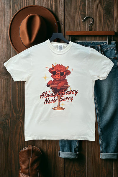 CC DTF ALWAYS SASSY NEVER SORRY - IVORY