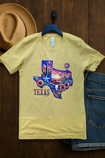 BC DTF TEXAS SUNSET - MUSTARD