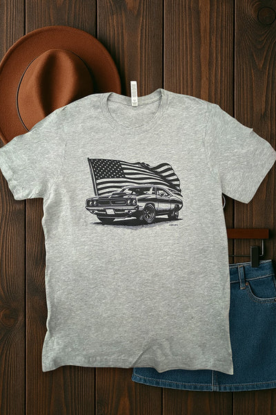 BC DTF AMERICAN CAR - LIGHT GREY