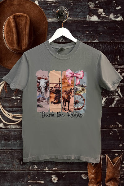 CC DTF BUCK THE RULES - GREY