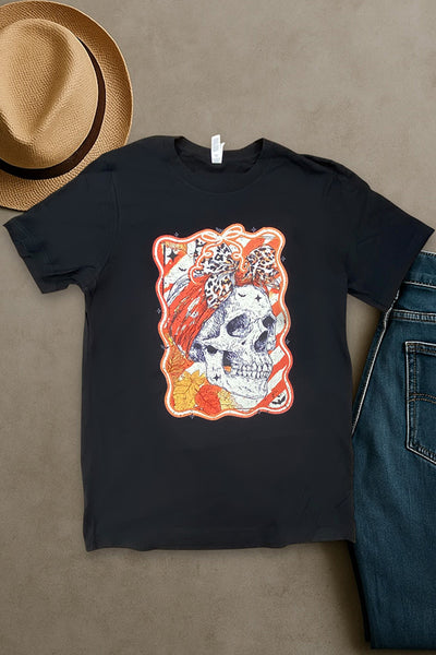 BC DTF SKULL HEADBAND - BLACK