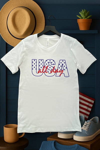 BC DTF USA YALL - WHITE