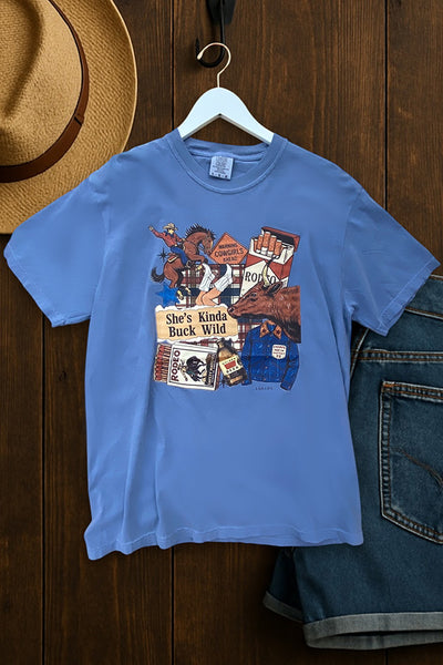 CC DTF SHE KIND OF BUCK WILD - DEMIM