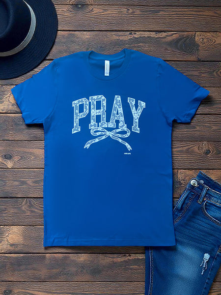 BC DTF LACE PRAY - DEEP TEAL