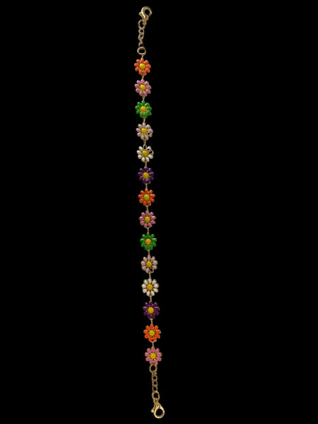 COLORFUL FLOWERS HAT CHAIN