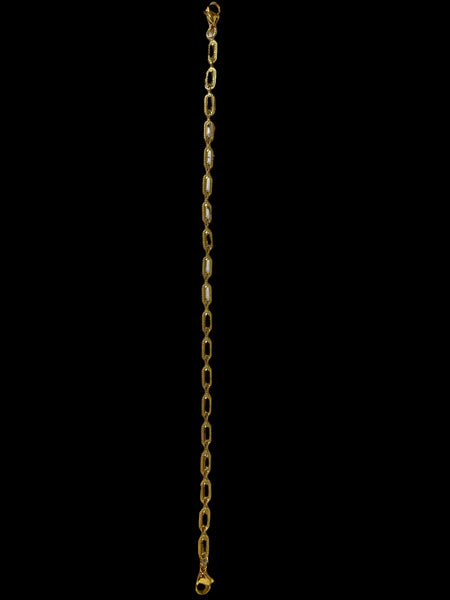 WHITE/GOLD HAT CHAIN