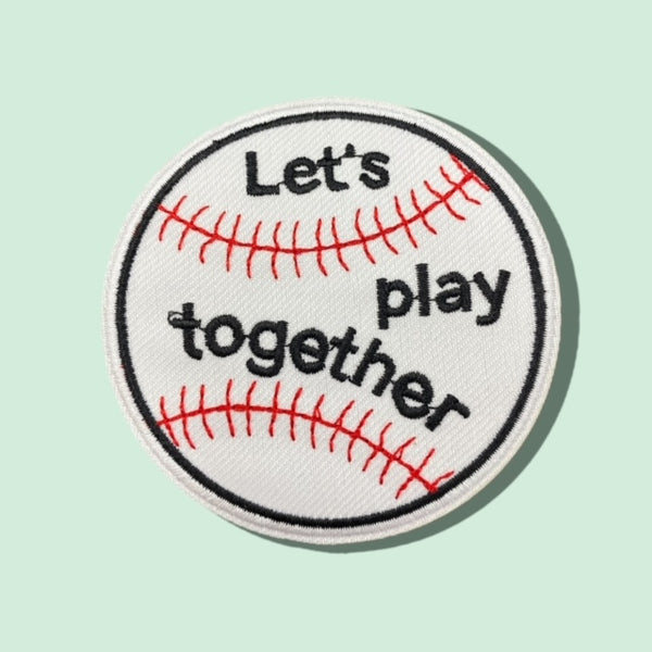 LETS PLAY TOGETHER HAT PATCH