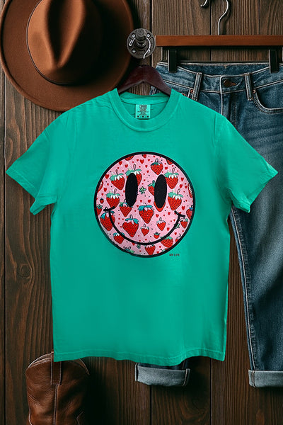 CC DTF STRAWBERRY FACE - ISLAND GREEN