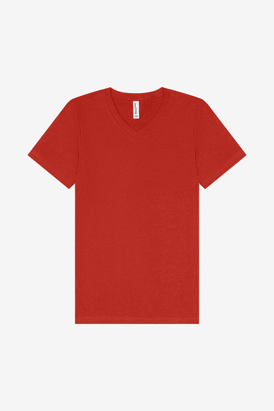 Bella Canvas 3005 V-Neck Short Sleeve - Red