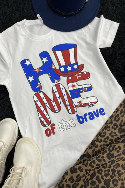 BC HOME OF THE BRAVE -WHITE