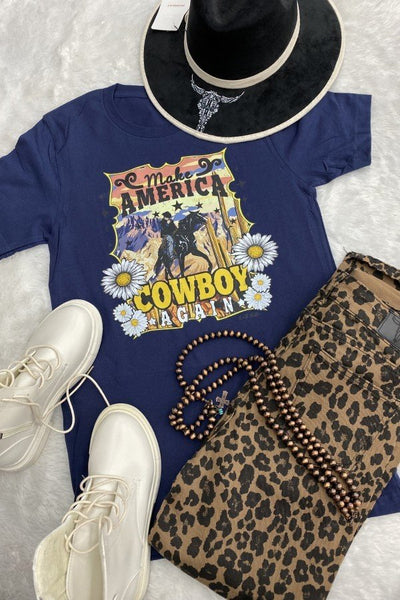 BC DTF MAKE AMERICA COWBOY AGAIN -NAVY