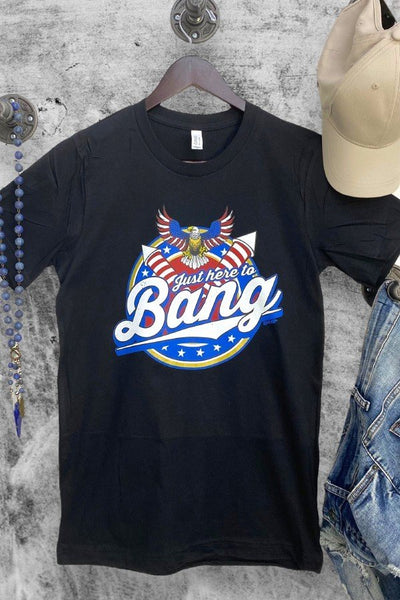 BC JUST HERE FOR THE BANG - BLACK