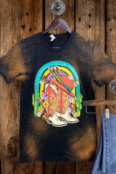 BC BL RAINBOW BOOTS - BLACK BLREACHED