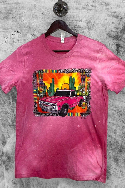 BC BL DTF PINK TRUCK - BLEACHED BERRY