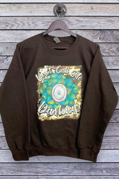 GILDAN SS DONT CALL ME DARLING - BROWN