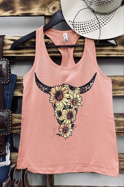 BC TANK STEER SUNFLOWER- SUNSET