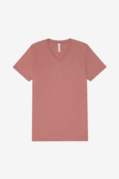 Bella Canvas 3005 CVC V-Neck Short Sleeve - Heather Mauve