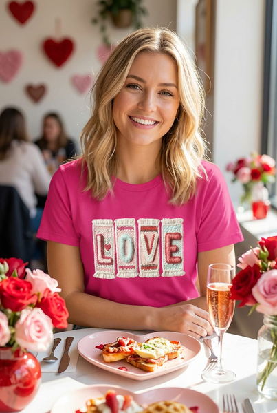 BC DTF LOVE RUG - FUSHIA PINK