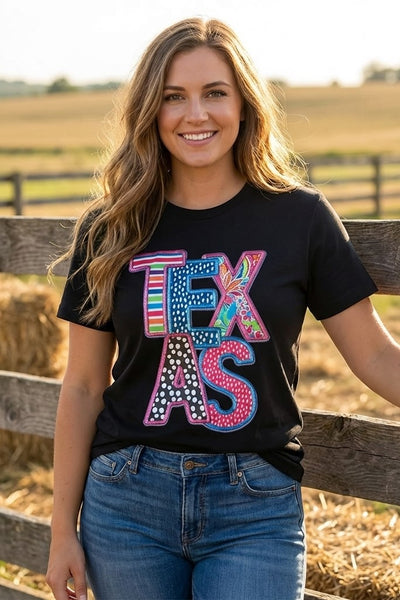 BC DTF PRINT TX TEE - BLACK