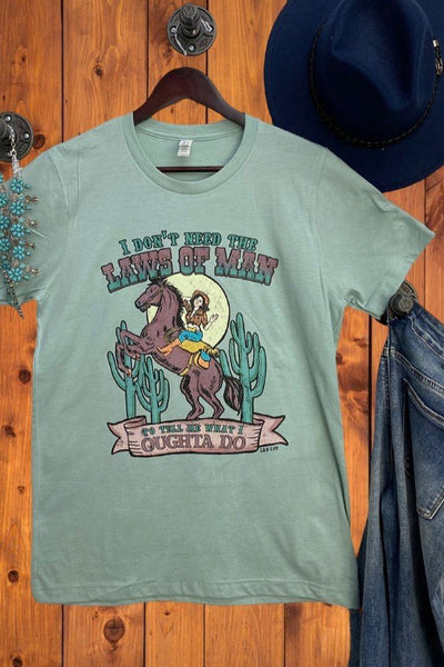 BC I DONT NEED THE LAWS OF MAN - DUSTY BLUE