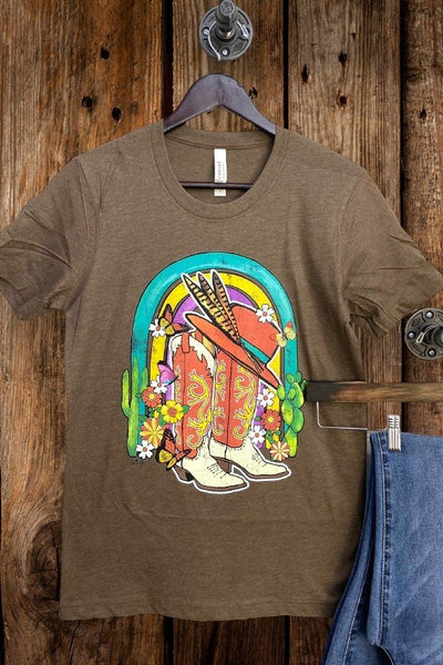 BC RAINBOW BOOTS - BROWN