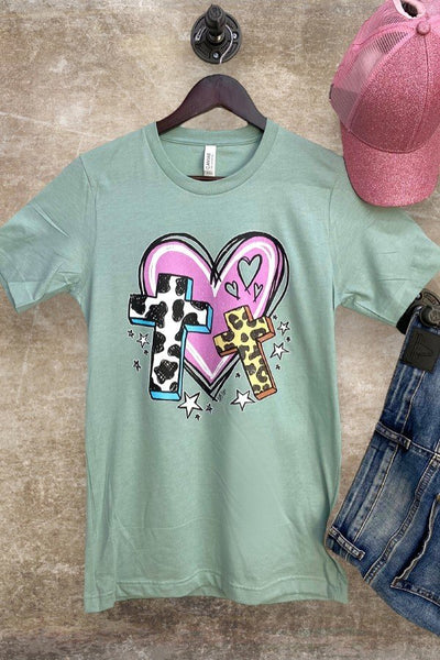 BC HEART CROSS- DUSTY BLUE