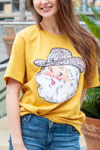 BC LEO HAT SANTA- MUSTARD