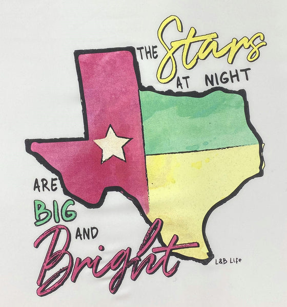 THE STARS AT NIGHT ARE BIG AND BRIGHT