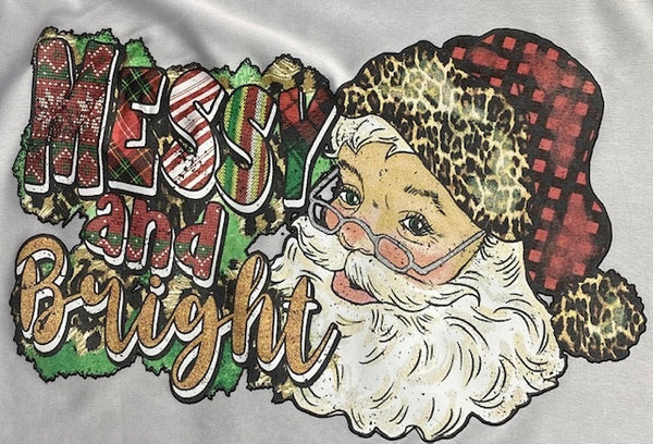MESSY AND BRIGHT SANTA