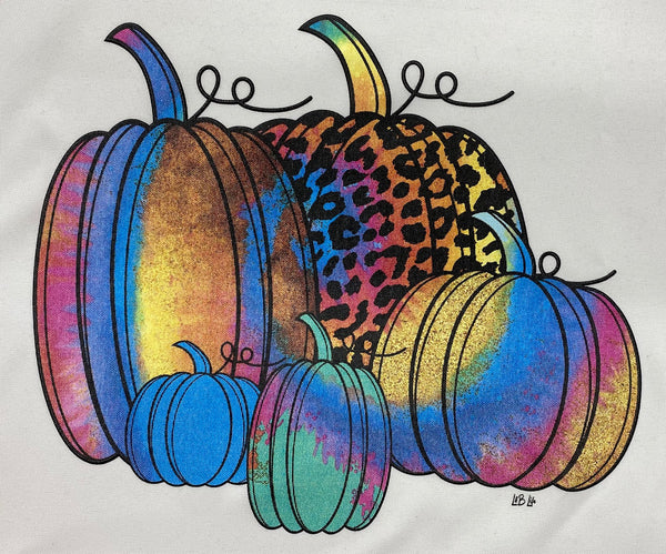 TIE DYE PUMPKINS