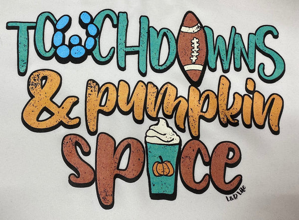 TOUCHDOWNS AND PUMPKIN SPICE
