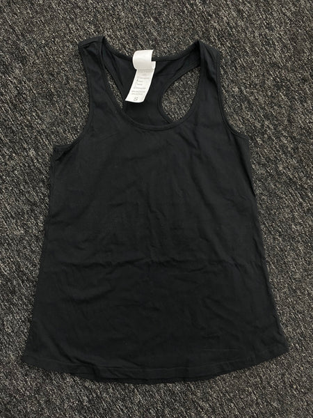 LBL LOW CUT SLEEVELESS TEE- BLACK