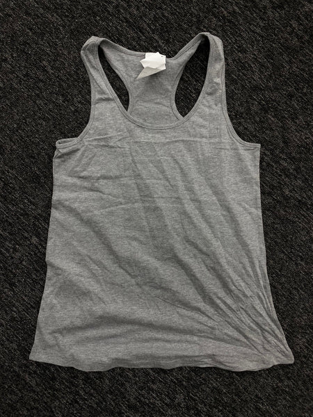 LBL LOW CUT SLEEVELESS TEE- GREY