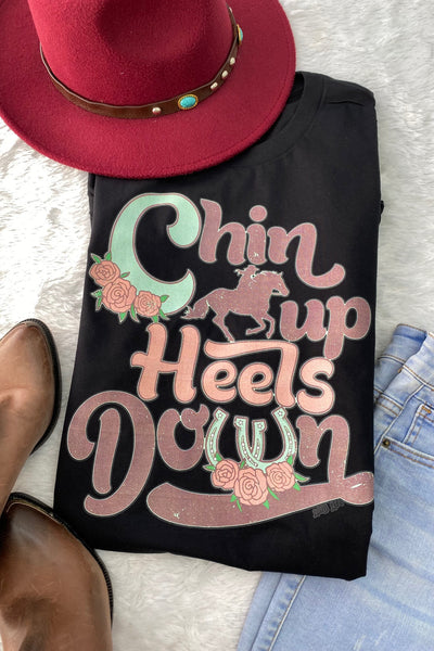 BC CHIN UP HEEL- BLACK