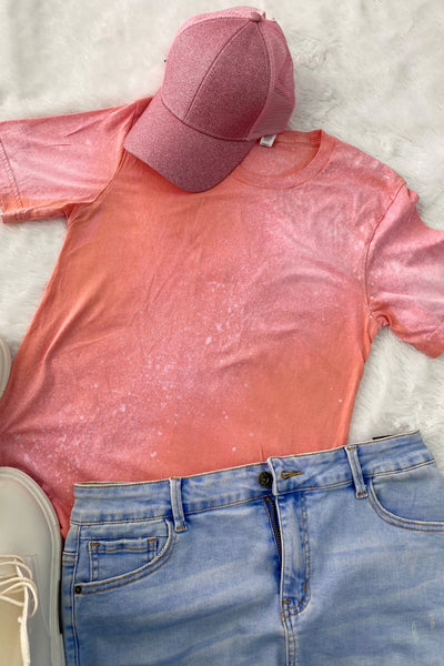 BC BLEACHED TEE- BLEACHED SUNSET