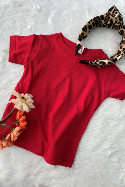 LUCKY TODDLERS TEE- RED