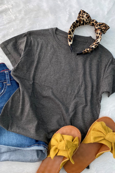 LUCKY YOUTH TEE- CHARCOAL