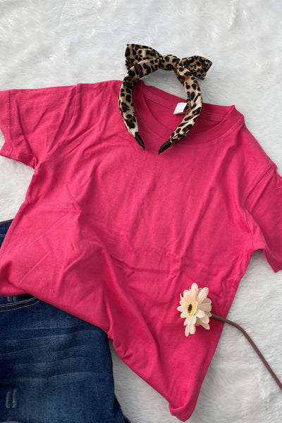 LUCKY YOUTH TEE- HOT PINK