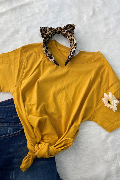 LUCKY YOUTH TEE- MUSTARD