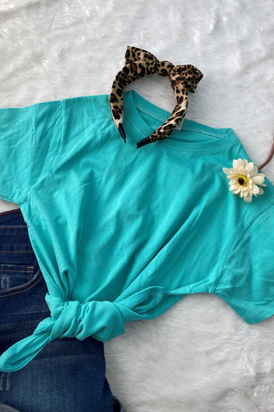 LUCKY YOUTH TEE- TURQUOISE