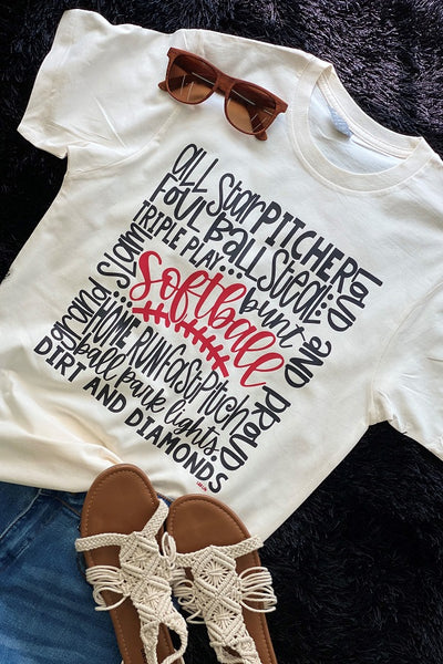 CH SOFTBALL GRAFFITI- CREAM