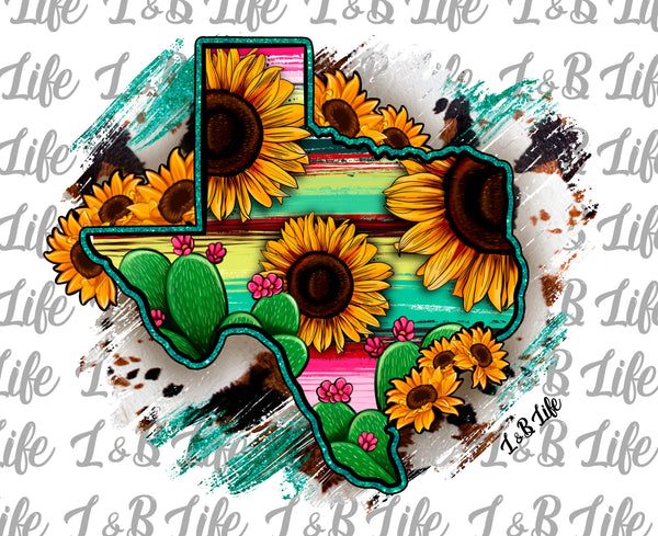 SUNFLOWER SERAPE TEXAS