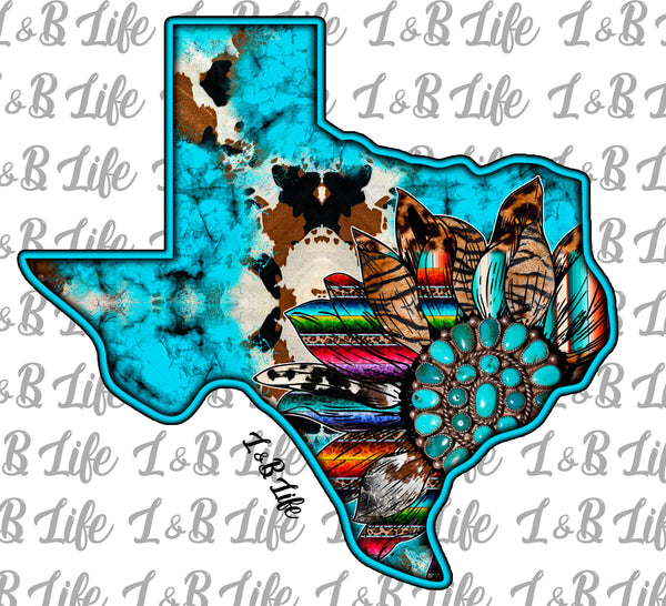 TURQ SUNFLOWER TEXAS